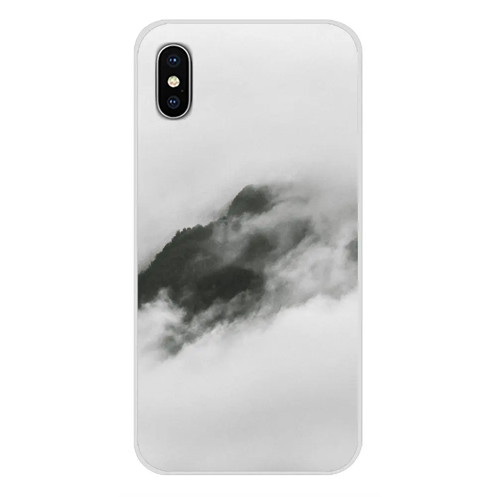 Прозрачный чехол из ТПУ для Huawei P8 9 Lite Nova 2i 3i GR3 Y6 Pro Y7 Y8 Y9 Prime 2017 2018 2019 горный туман