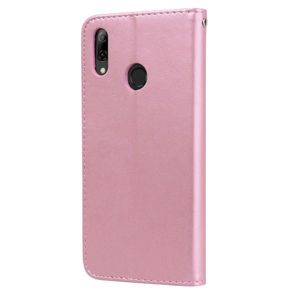 Чехол книжка Honor 10 Lite для etui Huawei P Smart 2019 чехол из тисненой кожи с розой