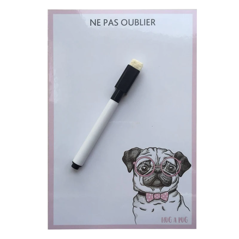 Собака и кошка печать компактная сухая стираемая Гибкая магнитная доска на