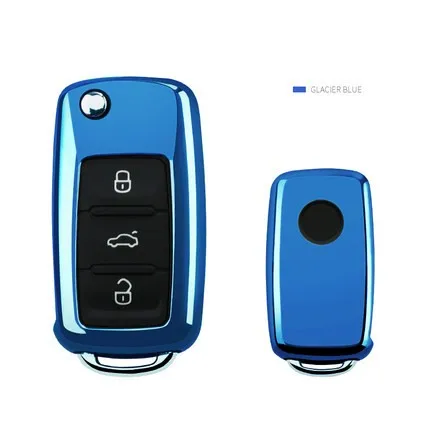ТПУ чехол для автомобильного ключа VW Golf Bora Jetta POLO GOLF Passat Skoda Octavia A5 Fabia SEAT Ibiza