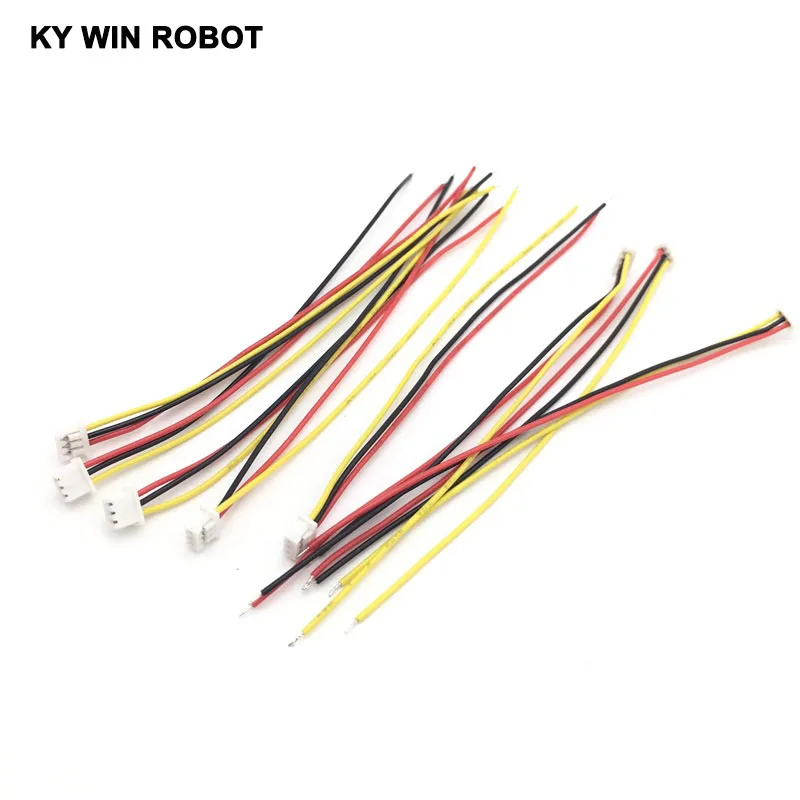 5 шт./лот 28AWG JST 1 25 мм 3-контактный штекер провод кабель длина 10 см | Электронные