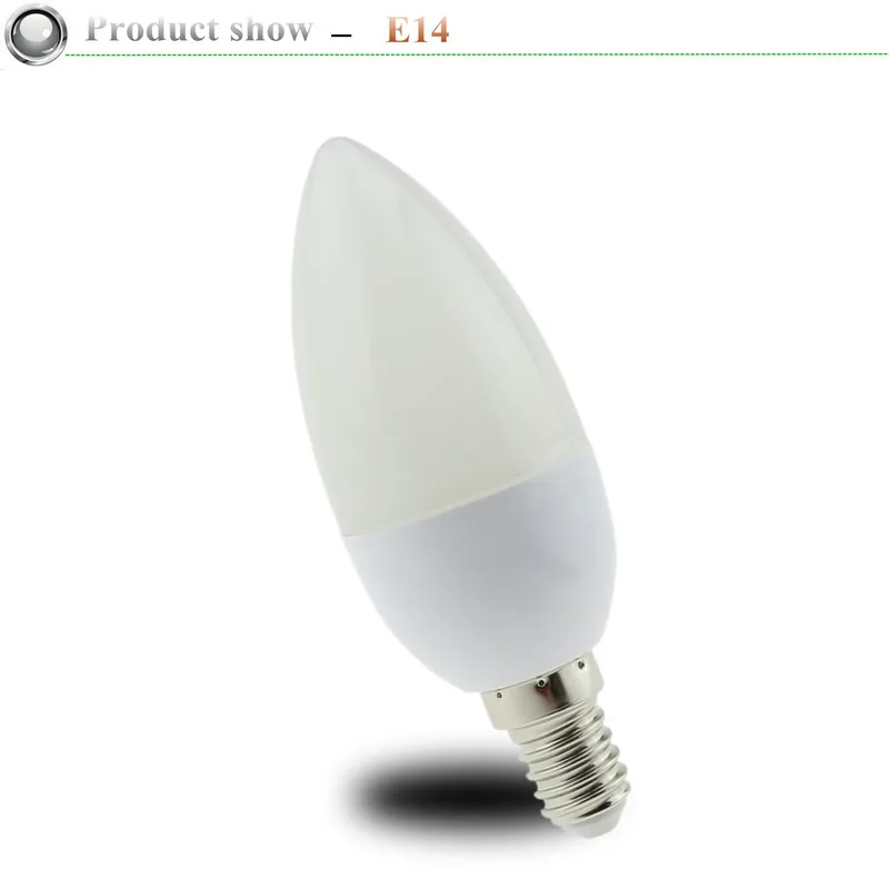 1X5W 7W светодиодная свеча лампа E14 E27 220V энергосберегающий прожектор