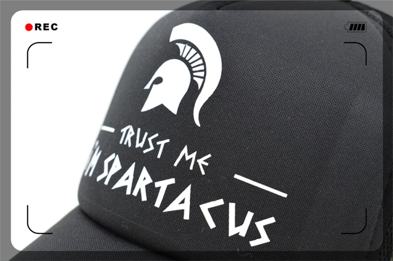 Климат Spatacus Trucker Кепка s Мужчины Спартак Черная кепка s жаркое лето я Спартак крутая бейсбольная сетка Кепка Дальнобойщика шляпа