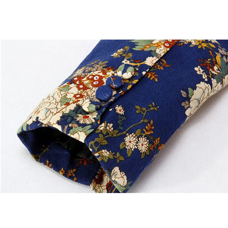 TANGNEST/блейзер Для мужчин 2019 Мода Цветочный дизайн личности Повседневное блейзер