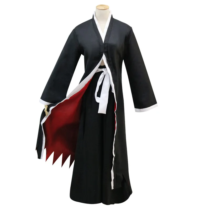 Классический Аниме Bleach Костюмы для косплея Куросаки плащ по ichigo Тренч Хэллоуина