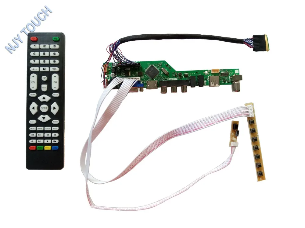 Мощный HDMI USB AV VGA ATV LVDS набор для платы ЖК контроллер B173RW01 V0 1600x900 Panel|Запасные части|