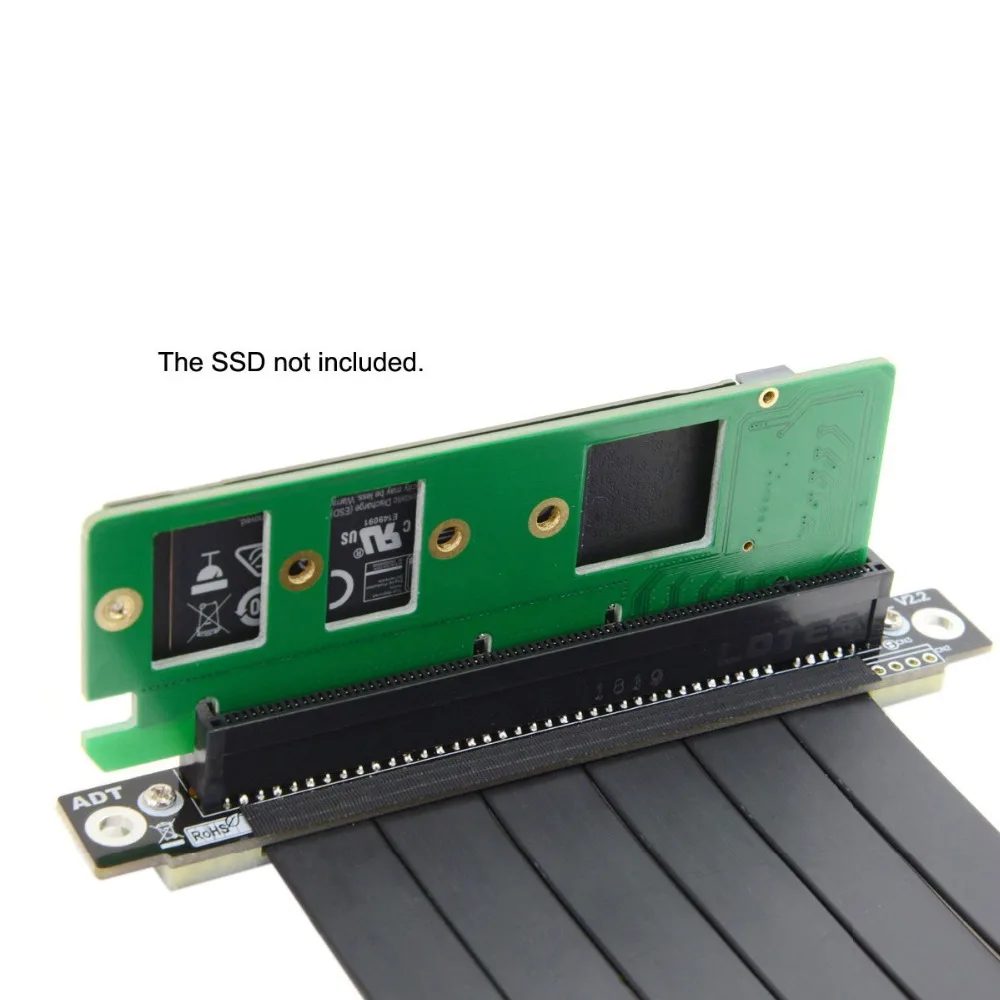 NGFF M key M.2 NVME AHCI SSD к PCI E 3 0x4x16 Адаптерная карта для XP941 SM951 PM951 A110 m6e 960 EVO SSD|Компьютерные