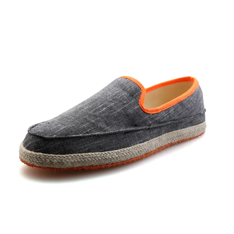 2016 Летний Отдых Ленивые Мужчины Моды Соломы Холст Обувь (размер: 39-44) |