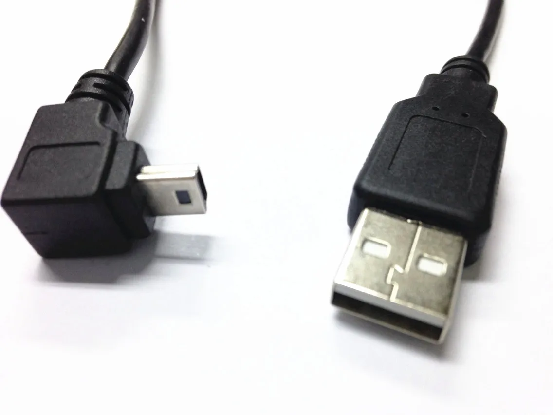 Изгиб 90 degreedeg USB2.0 жесткий диск цифровой камеры Телефонный Кабель Т-образный порт
