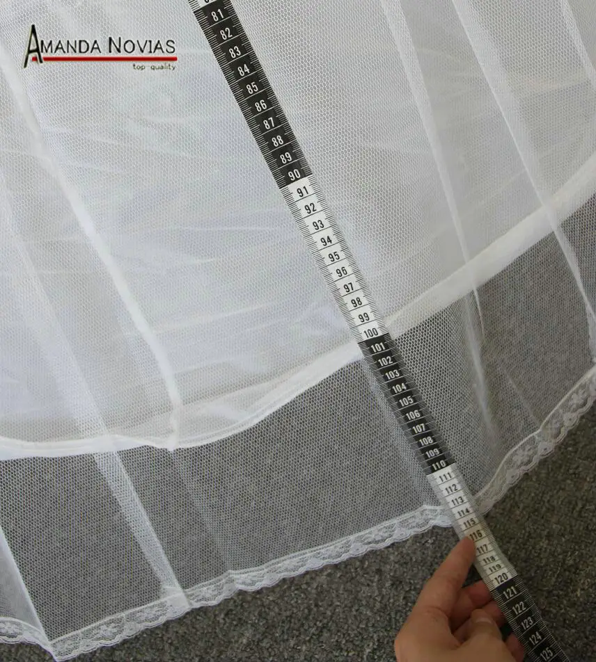 Высокое качество Нижняя юбка 4 кольца один тюль для бального платья свадебное