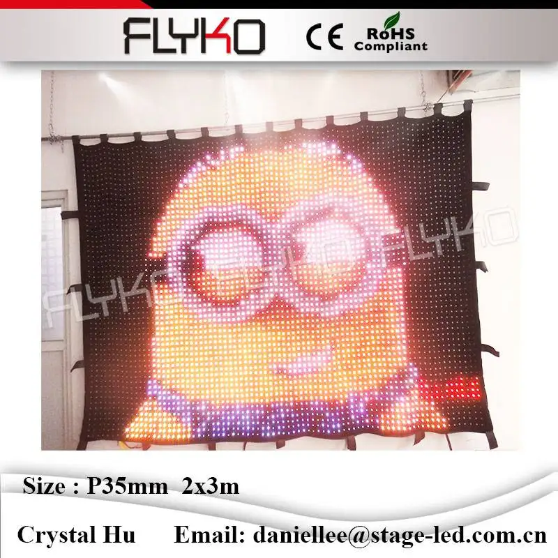 Led видео занавес играть Прекрасный озорной мультфильм и полный Сексуальные