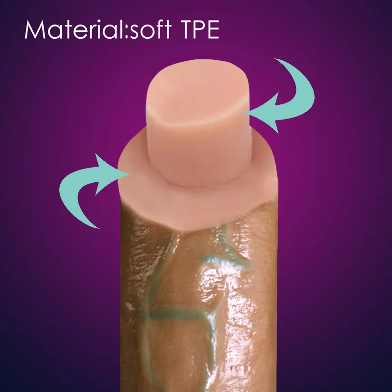 Ощущение кожи реалистичный пенис Супер огромный большой фаллоимитатор с