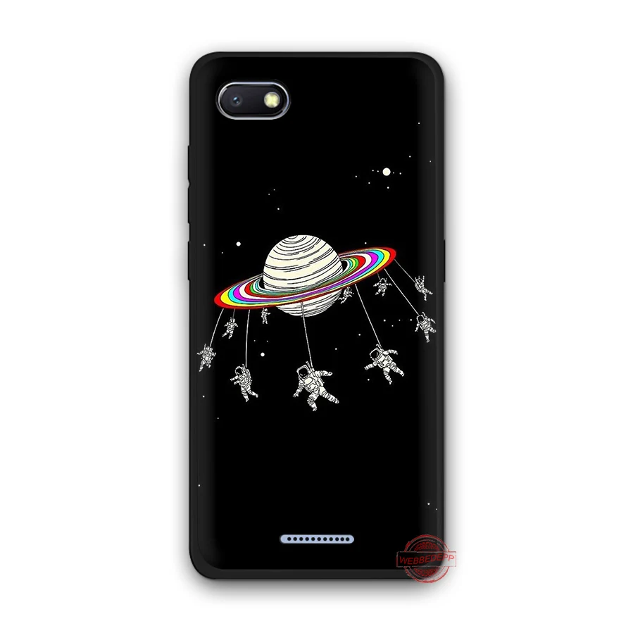 WEBBEDEPP Astronaut Space Outer Soft Phone Case for Redmi Note 8 7 6 5 Pro 4A 5A 6A 4X Plus S2 Go Cases | Мобильные телефоны и
