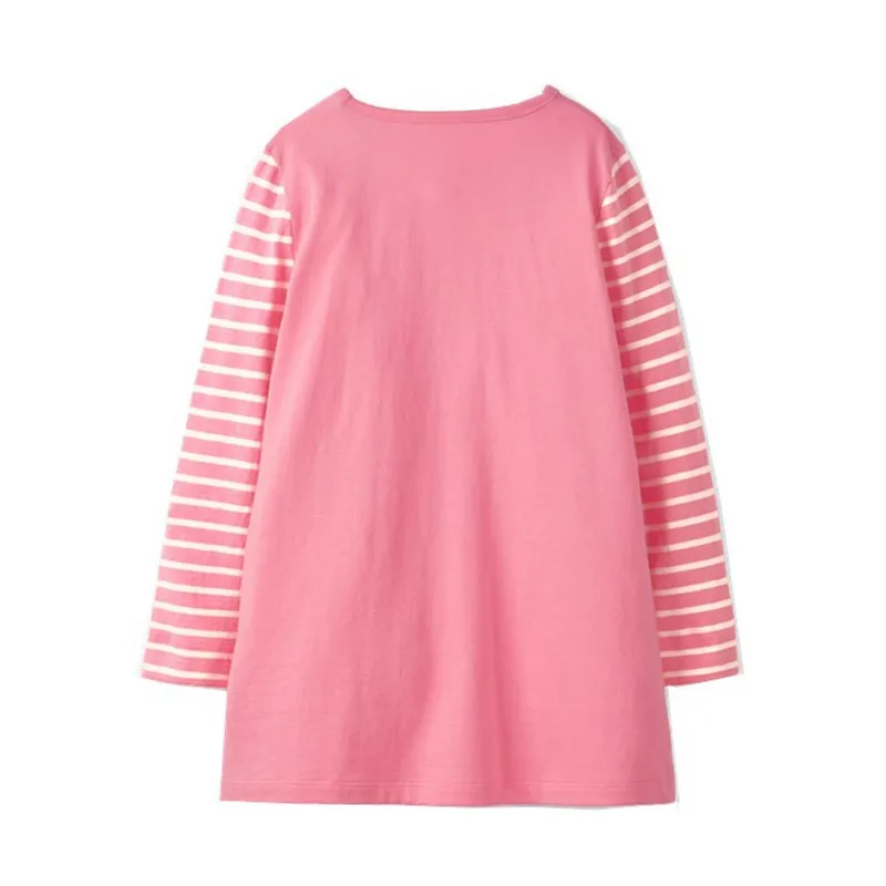 Jumping meters stripe dresses baby clothing for autumn wear fashion children casual clothes dressing kids girl frocks dress | Детская