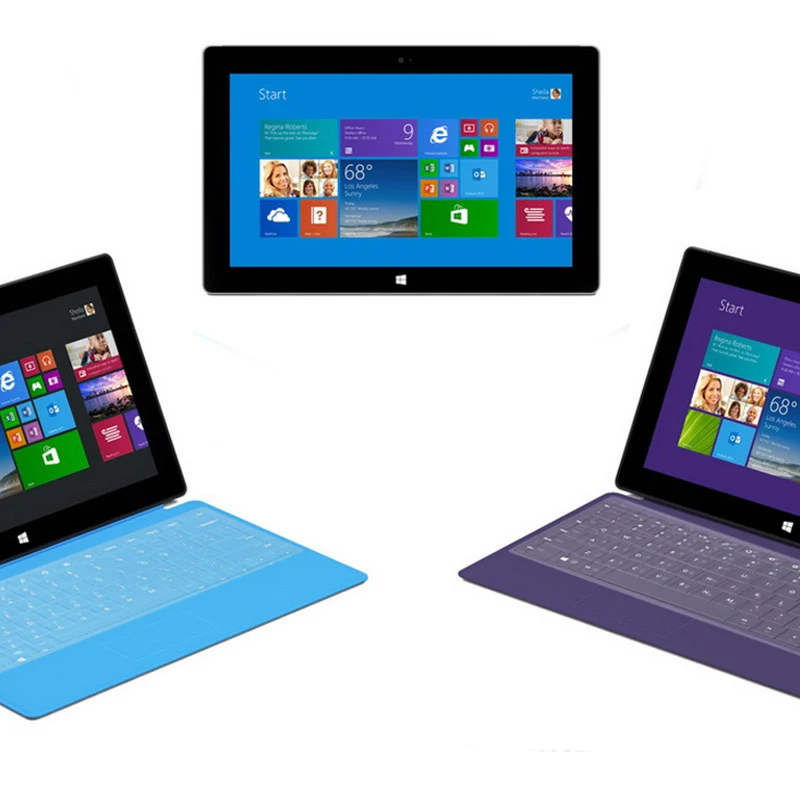 Для Microsoft Surface Pro 3 12 ''Surface Клавиатура для ноутбука Прозрачная силиконовая