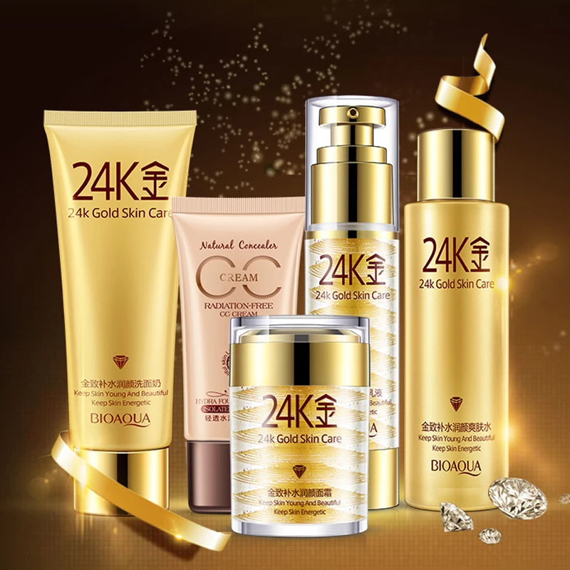 24k комплект из улиток для ухода за лицом увлажняющий отбеливающий крем лосьон