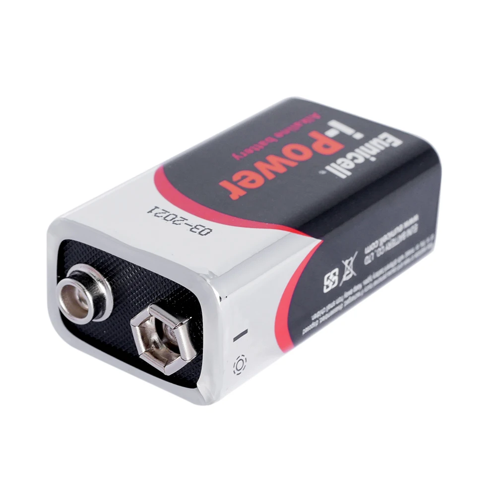 Eunicell 1 шт сухой Батарея 9V 6LR61 PPP3 1604A щелочной Non аккумуляторные батареи для