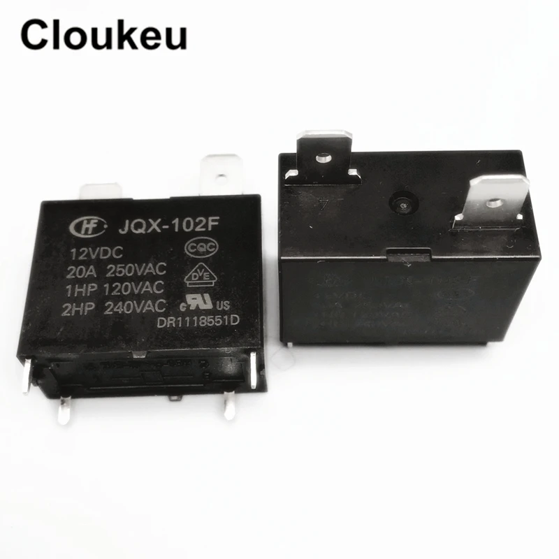 Реле DIP4 HF102F 2 шт. 12 в пост. Тока а 20 А | Обустройство дома