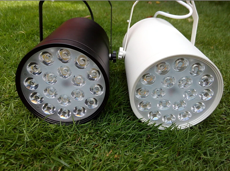 

18W LED Track Lights Indoor Lighting 85-265V AC Red Blue Green Warm white Cool white Natural white CE ROSH High Power 18X1W Lamp