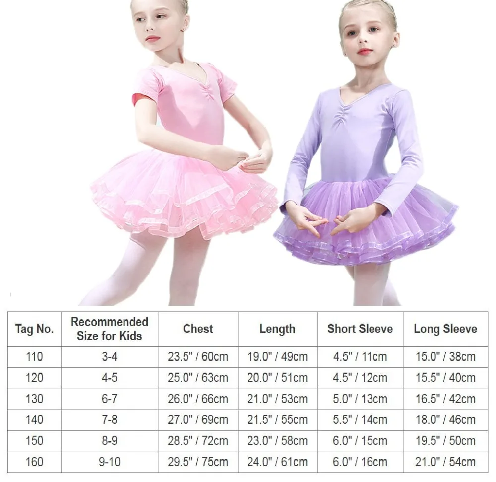 

Girls Ballet Dress Kids Girls Tutu Tulle Spliced Ballet Dance Dress Gymnastics Dance Leotard Dress Princess Ballet Dance Wear