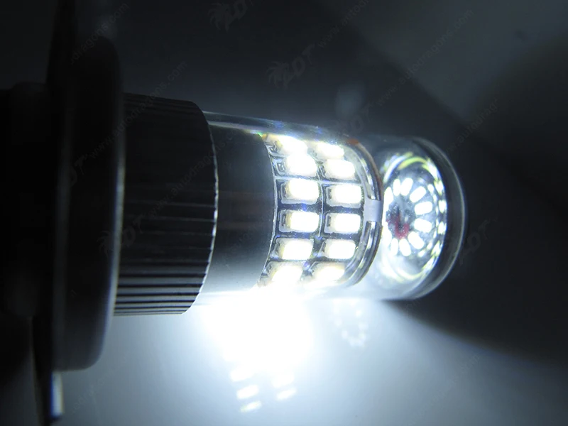 2 шт. чип 3014 Ярко белый желтый 48SMD H7/H1/H4 светодиодный фары лампы отражатель