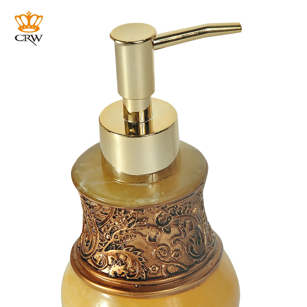 CRW Роскошный Королевский Ванная комната Кухня ручной нажимной Тип жидкий дозатор