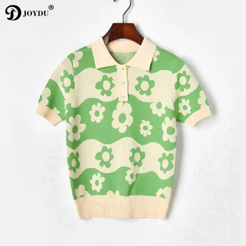 Брендовые Дизайнерские летние женские топы JOYDU 2019 футболки из жаккарда с