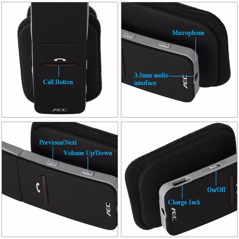AEC BQ618, беспроводные Bluetooth наушники, наушники, гарнитура Handfree, шумоподавление с микрофоном для Android, телефона, ПК