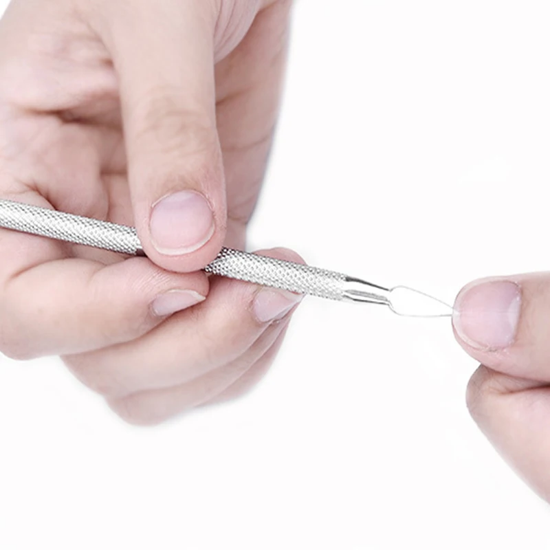 1 шт. Нержавеющая сталь кутикулы Пилочки для ногтей двойной заканчивается