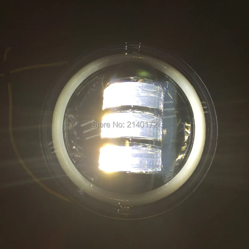 

2PCS 4.5 Inch LED Passing Light Fog Light Auxiliary Driving Lamp For motorcycle Fog Lamps White Halo Ring