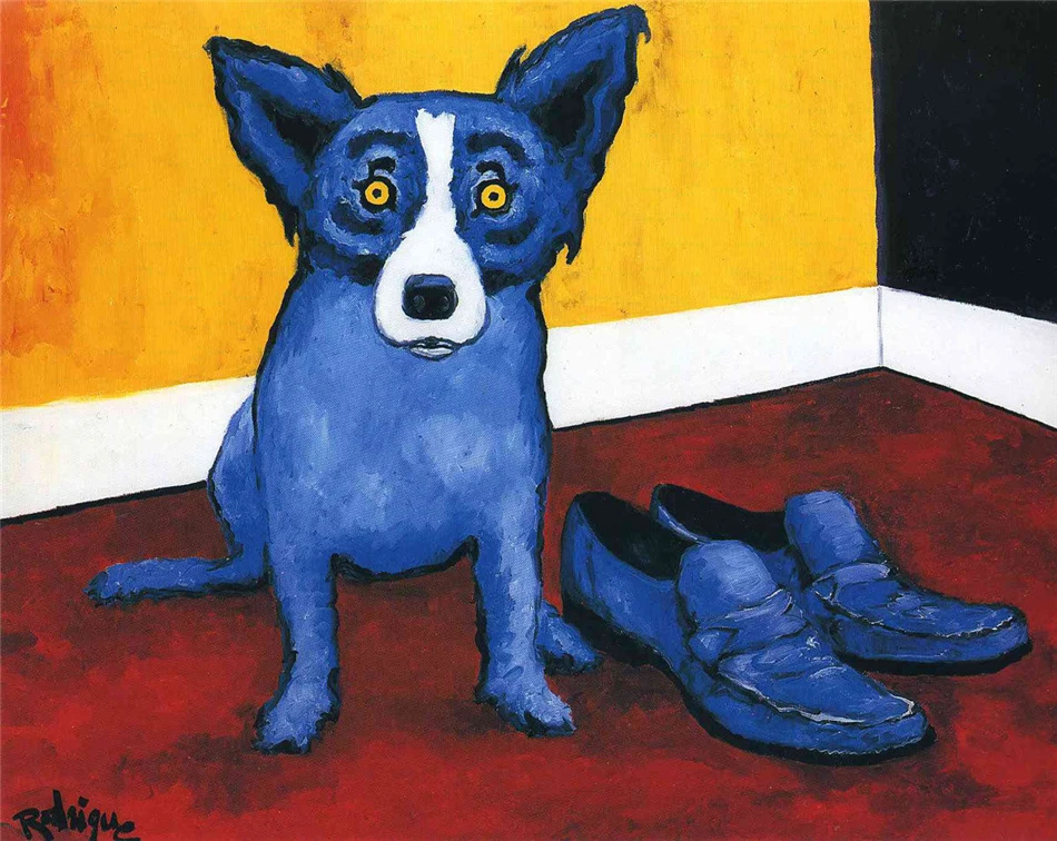 Animal Color Dog HD Canvas Print Painting Artwork Modern Home Wall Decor Art Picture on Prints #14 | Дом и сад
