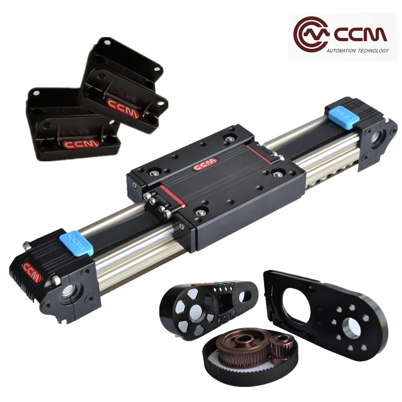 

Compact aluminum belt drive linear axis motion unit 1250mm 30kg