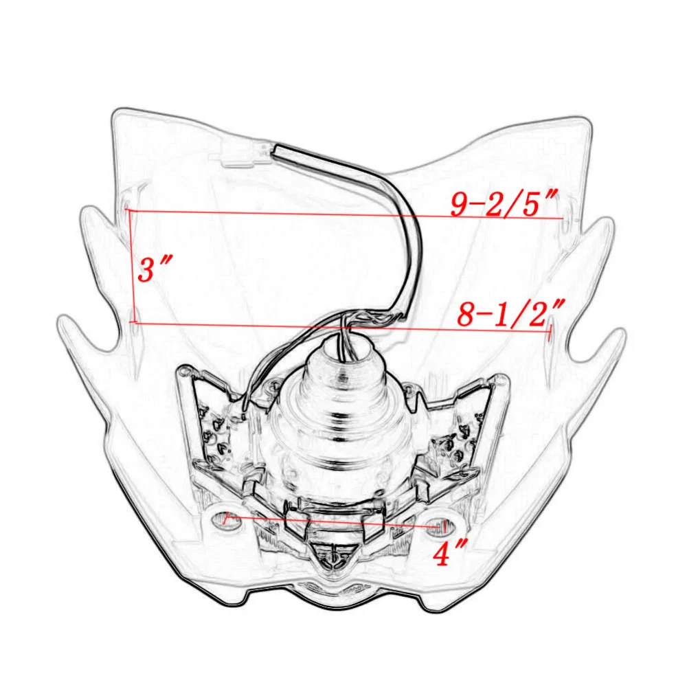 Универсальный мотоциклетный налобный фонарь для Honda CR 125R 250R CRF 100F 150F XL250 KAWASAKI |