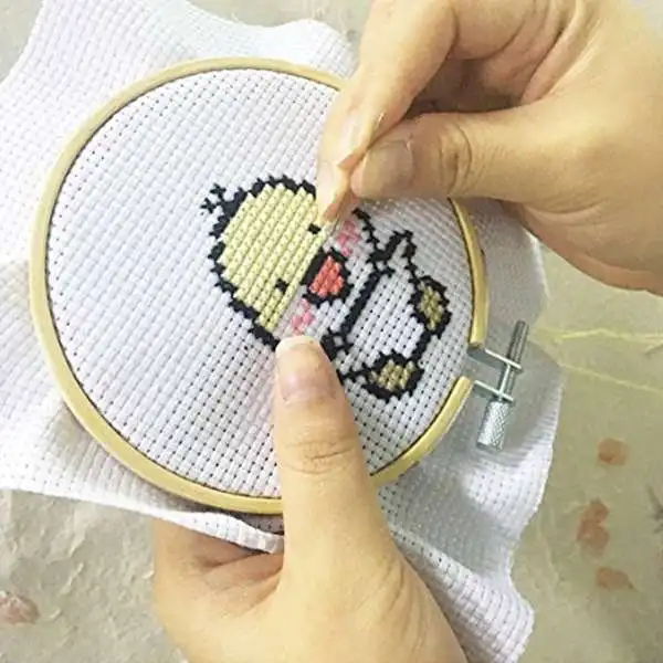 10 шт. круглые деревянные кольца для вышивки Set-5Pcs 4 дюймов и 5 шт. 6 дюймов регулируемые бамбуковые круглые кольца для вышивки крестом