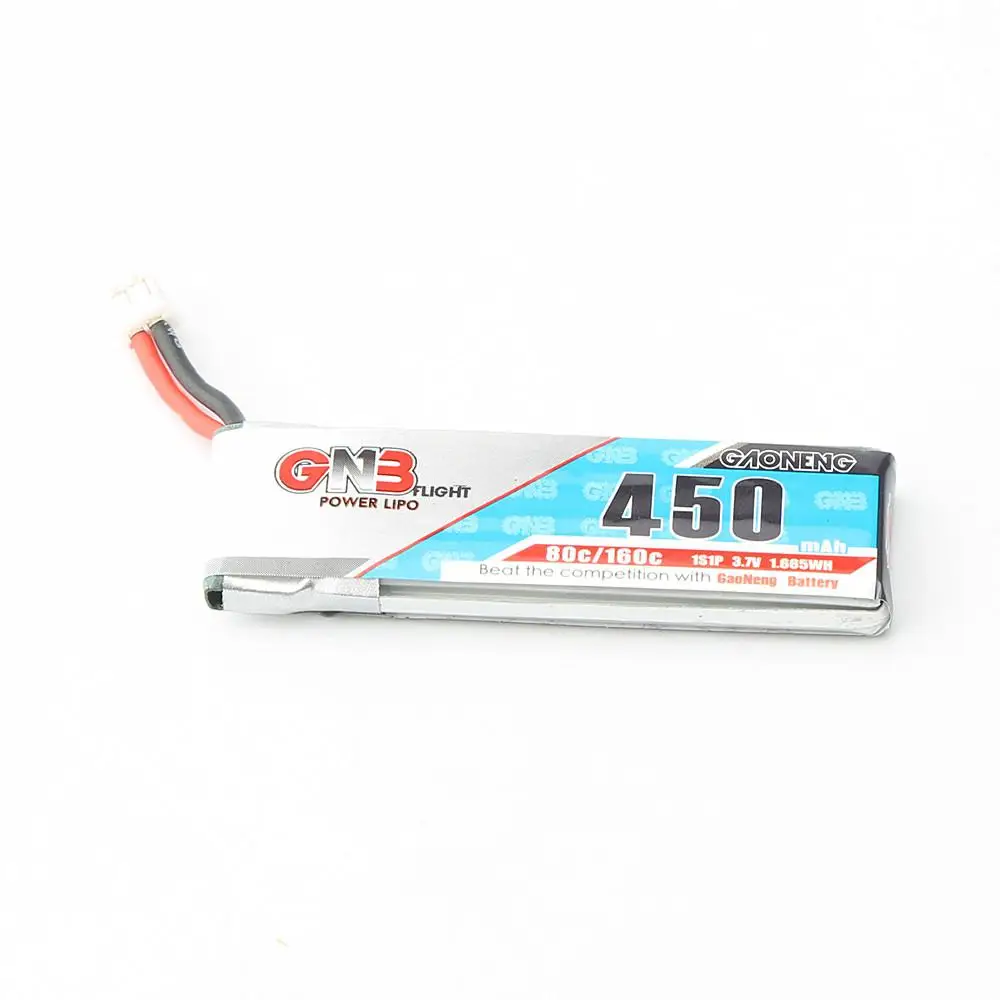 LeadingStar Gaoneng GNB LiPo аккумулятор 450 мАч 80/160c 1S 3 7 В с белой вилкой PH2.0/51005 для RC FPV Racing