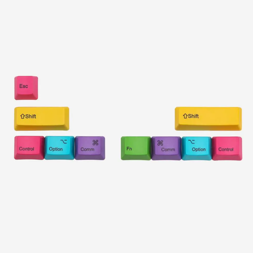 CMYW 10 ключей OEM пустые или окрашенные колпачки с смешанным цветом для diy