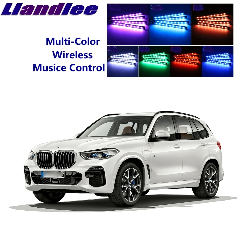 Автомобильный декоративный неоновый светильник LiandLee для салона BMW X5 M E53 E70 F15 G05 X7