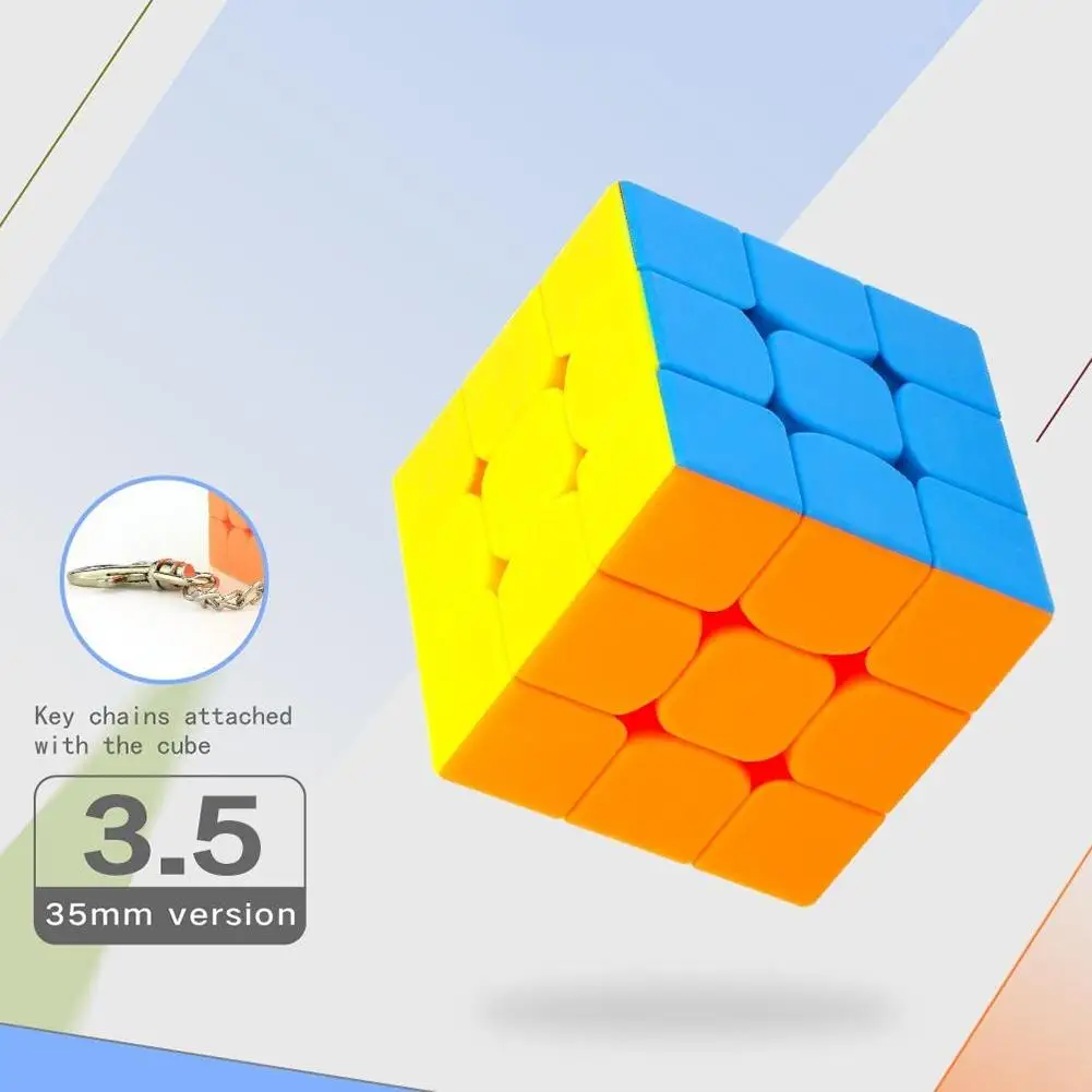 

RCtown Mini 3rd order Keychain Magic Cube Speed Cube Puzzle Educational Toy For Children Kids zk30