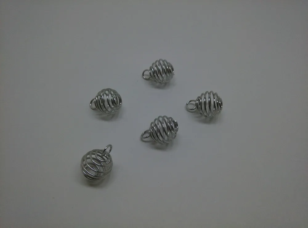 500 шт./лот спираль из бисера Клетки Подвески Выводы 8 мм диаметр Jewellery DIY Поиск