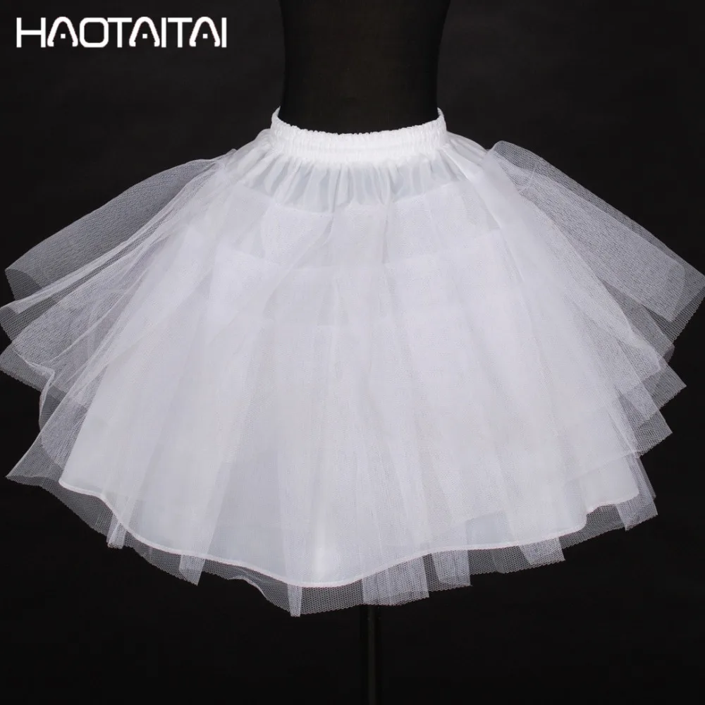 3 слоя Нижняя юбка для свадебного платья черный белый цвет мини-юбка Новые Модные