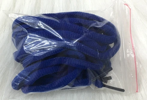 Royal blue 1 пара круглые шнурки уличная детская обувь унисекс шнурки многоцветные для отдыха кроссовки шнурки Модная Белая обувь кружева - Цвет: Royal blue