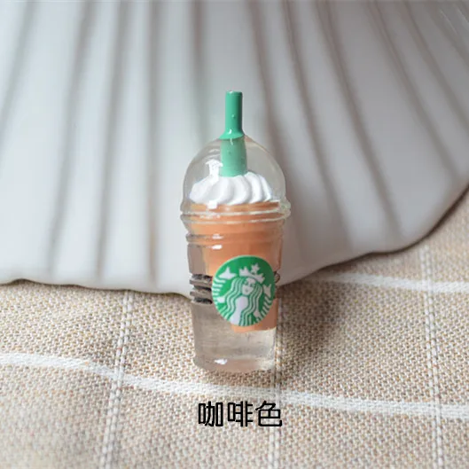 10 шт./лот разноцветная кофейная чашка из смолы 32 мм кавайные Кабошоны для волос|lot