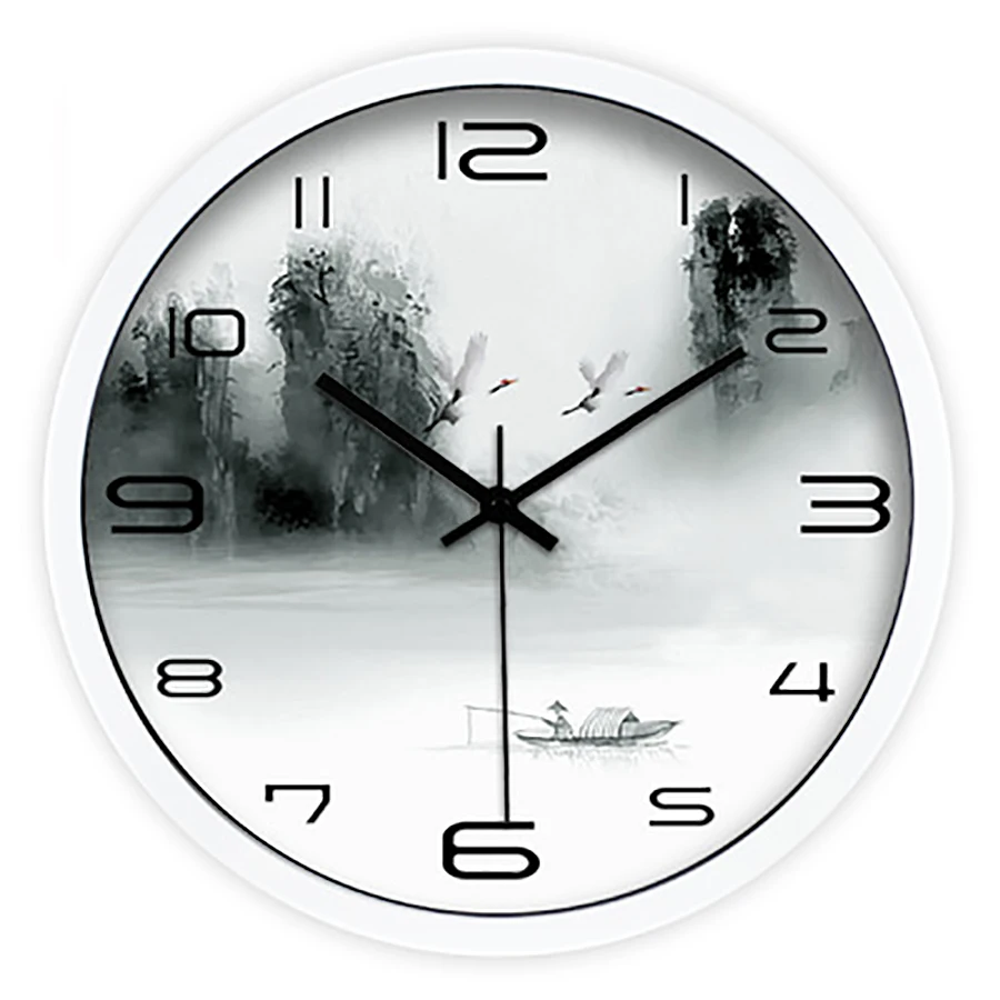 Художественный принт с животными античные часы креативные классические тихие