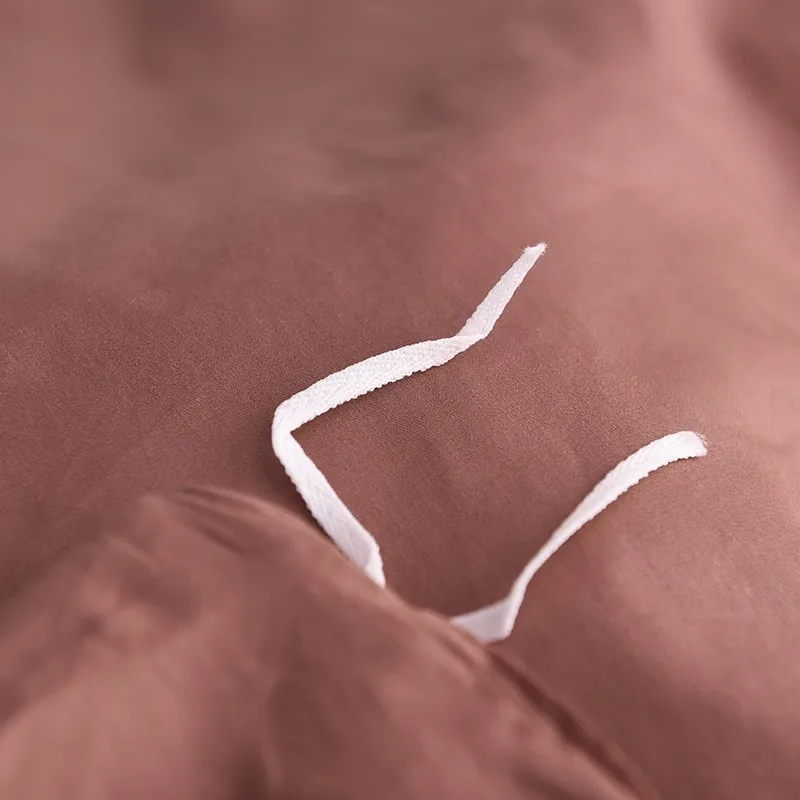 Однотонное одеяло из 100% хлопка кофейного цвета в простом стиле розовое зеленое