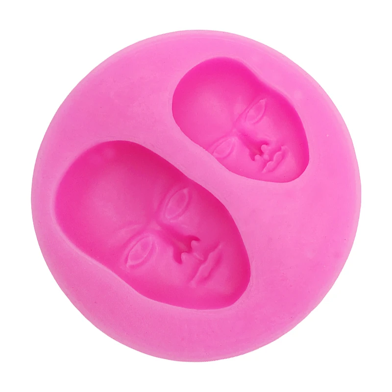 Человеческое лицо силиконовые формы помадка шоколада форма для полимерной глины