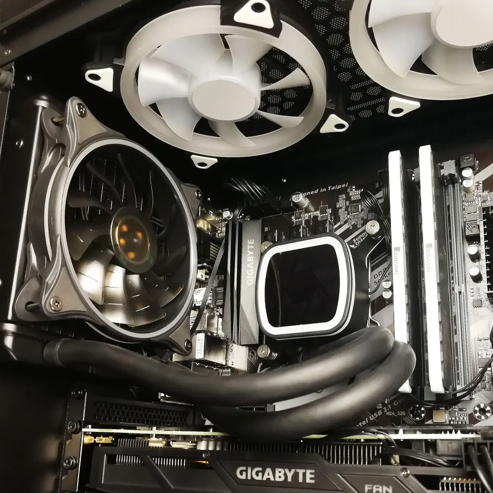 Aigo PC чехол с водяным охлаждением компьютера вентилятор процессора T120/240 кулер для воды радиатор интегрированный Clooer радиатор охлаждения LGA 2011/AM3+/AM4