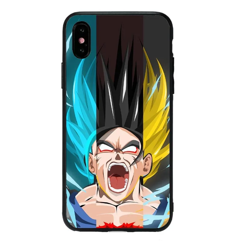 TPU Черный мягкий силиконовый чехол Dragon Ball Son Goku для iPhone 11 11Pro XS Max XR X 8 7 6 6S Plus 5 5S SE 8PIUS Coque Capa Shell - Цвет: TPU