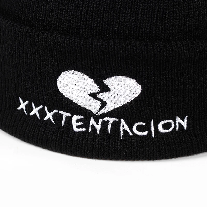 Бренд XXXTentacion узор шапка женская вязанная зимняя шапка Модные Skullies Beanies Мужская шерстяная зимняя шапка плотные колпачки