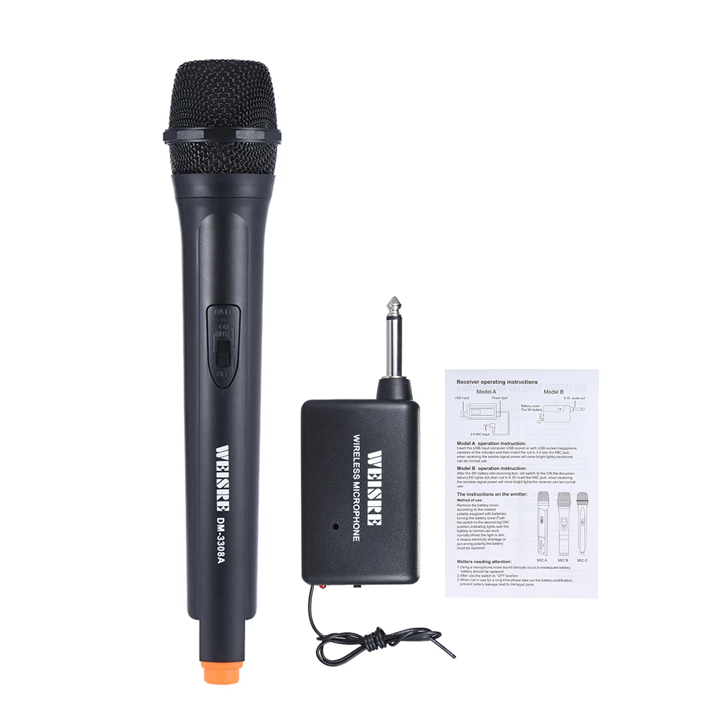 

Handheld Wireless Unidirectional Dynamic Microphone Voice Amplifier for Karaoke Meeting Ceremony Promotion