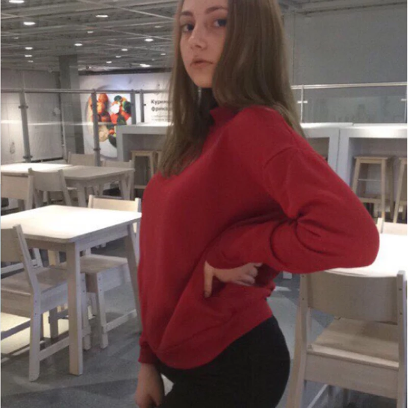 Moletom Feminino Inverno 2018 Осень новое прибытие водолазка толстовки Harajuku толстовка пуловер